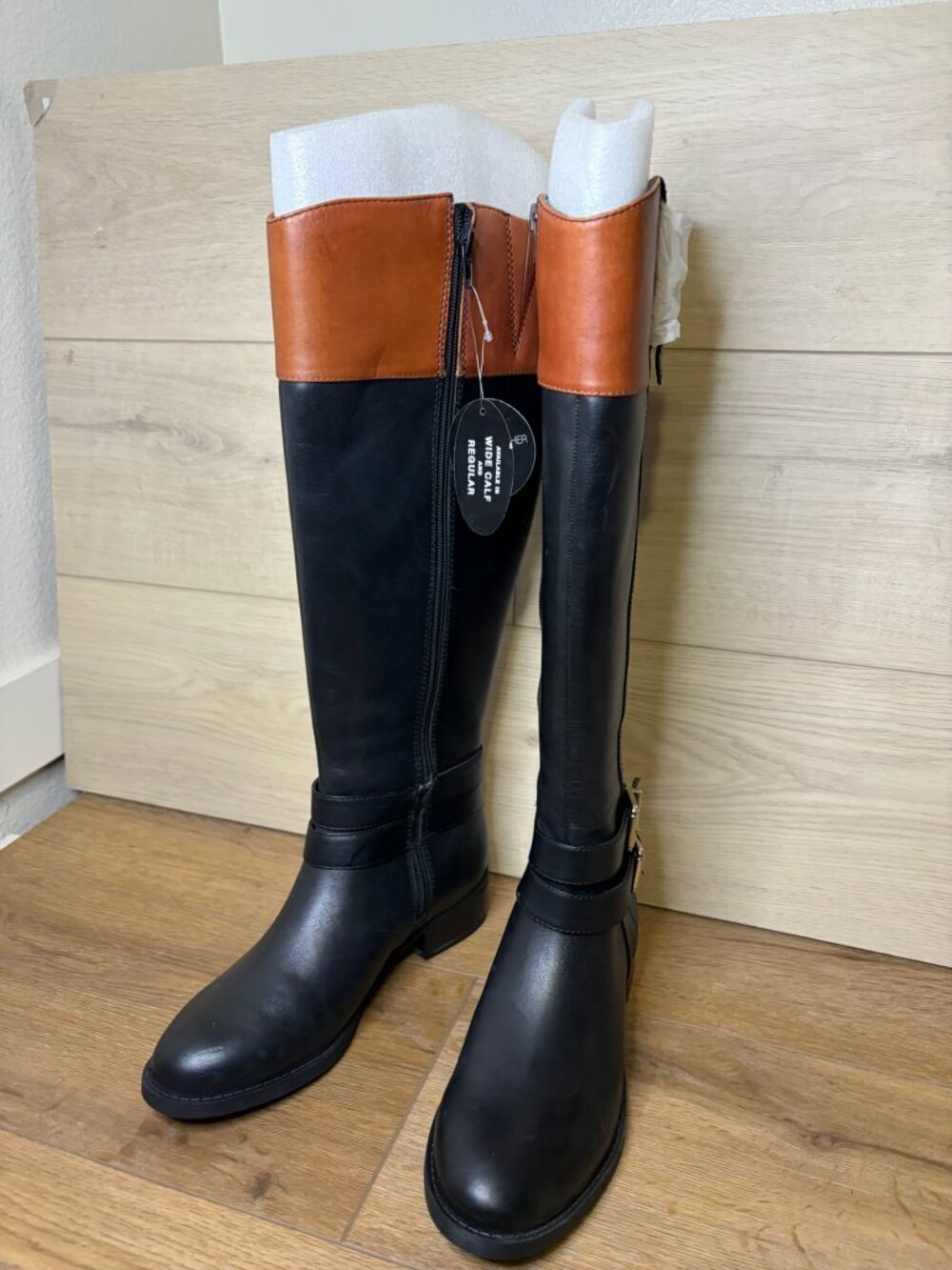 INC International Concepts Womens FrankII Riding Boots Leather Black Size 6M NWT - Picture 4 of 8